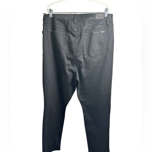 NWT Jen7  Women’s Plus Size Black Crop Pants with Hem Embellishment- Size 18 - Picture 8 of 8
